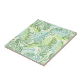 Tropische palmbladeren tegeltje (Zijkant)