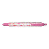 Tropische palmbladeren zwarte inkt pen (Achterkant)