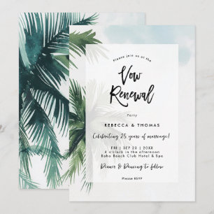 Tropische palmbomen beloven hernieuwde uitnodiging