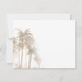 Tropische palmbomen Bewegend adresaankondiging (Achterkant)