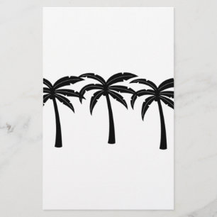 Tropische palmbomen briefpapier
