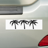 Tropische palmbomen bumpersticker (Op auto)