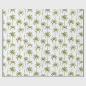 Tropische Palmbomen Cadeaupapier (Vlak)