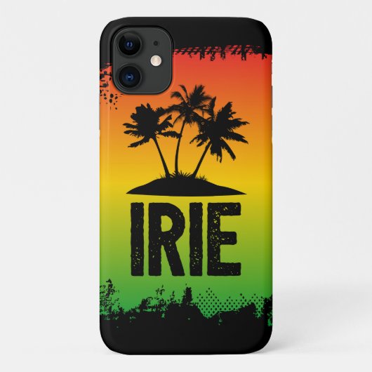 Tropische palmbomen en zonsondergang Jamaicaanse I Case-Mate iPhone Case (Achterkant)