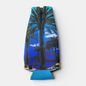 Tropische palmbomen flesjeskoeler (Achterkant)