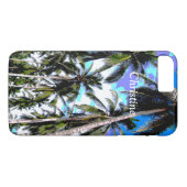 Tropische palmbomen gepersonaliseerd Case-Mate iPhone case (Achterkant (Horizontaal))