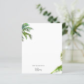 Tropische palmbomen gepersonaliseerde naam briefpa (Staand voorkant)