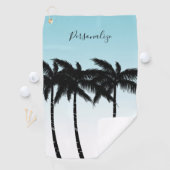Tropische palmbomen golfhanddoek (Insitu)