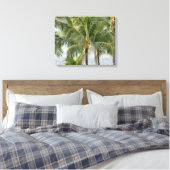 Tropische palmbomen in Hawaï Canvas Afdruk (Insitu (Slaapkamer))