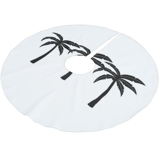 Tropische palmbomen kerstboom rok (Gekanteld)