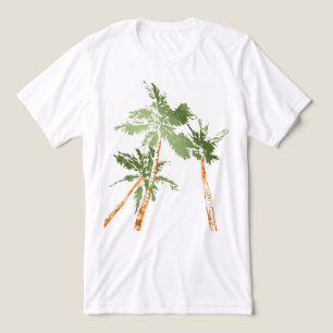 Tropische palmbomen Kokospalmen Hawaï Tri-Blend Shirt