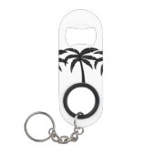 Tropische palmbomen mini flessenopener (Voorkant)