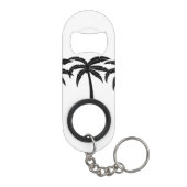 Tropische palmbomen mini flessenopener (Achterkant)