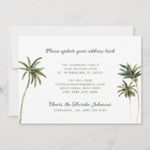 Tropische palmbomen Nieuw adres (Achterkant)