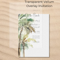 Tropische palmbomen op het strand Moderne bruiloft