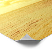 Tropische palmbomen op het strand op het poster va (Hoek)