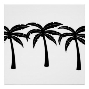 Tropische palmbomen perfect poster