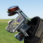 Tropische palmbomen schilderen met monogram golfheadcover (Insitu)