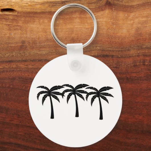 Tropische palmbomen sleutelhanger (Voorkant)