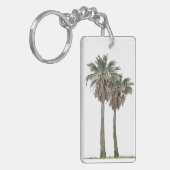 Tropische palmbomen Sleutelhanger (Voorkant Links)