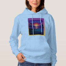 Tropische palmbomen strand vibes dames hoodie