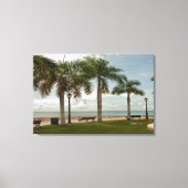 Tropische palmbomen van de Maagdeneilanden Canvas Afdruk (Voorkant)