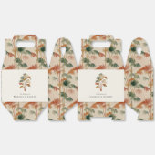 Tropische palmbomen Waterverf Pastel Boho bruiloft Bedankdoosjes (Ongevouwen)