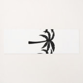 Tropische palmbomen yogamat (Achterkant (horizontaal))