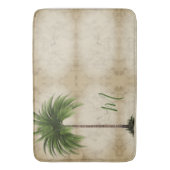  Tropische palmboom Badmat (Voorkant Verticaal)