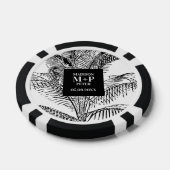 Tropische palmboom bladeren strand bruiloft gunst poker chips (Enkel)