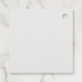 Tropische palmboom bruiloft dank u bedankjes labels (Achterkant)