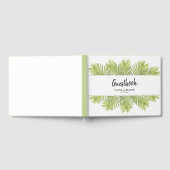 Tropische palmboom bruiloft gastenboek (Volledig)