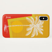 Tropische palmboom Case-Mate iPhone case (Achterkant (horizontaal))