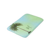 Tropische palmboom Elegant Green Badmat (Gekanteld)