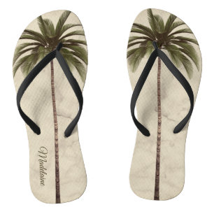 Tropische palmboom  Elegant Summer Teenslippers