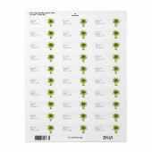 Tropische palmboom etiket (Full Sheet)
