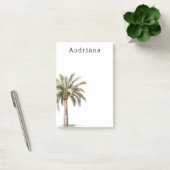 Tropische palmboom gepersonaliseerde naam post-it® notes (Kantoor)