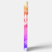 Tropische palmboom in retro 80's aangepaste naam Case-Mate iPhone case (Achterkant / Rechts)