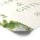  Tropische Palmboom Kaarten & Geschenken Poster (Hoek)