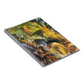 Tropische palmboom kleurig origineel schilderij notitieboek (Rechterzijde)