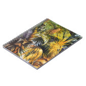 Tropische palmboom kleurig origineel schilderij notitieboek (Linkerzijde)
