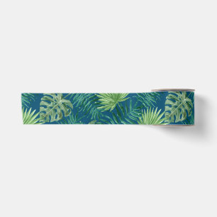 Tropische palmboom laat patroongroen blauwgroen bl lint