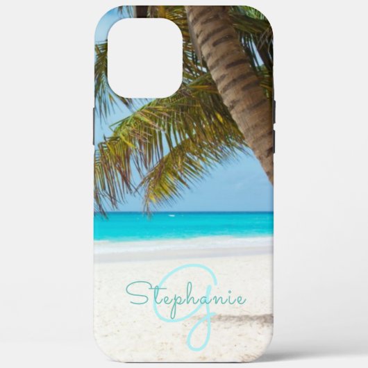 Tropische palmboom met driepuntsband Case-Mate iPhone case (Achterkant)