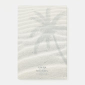 Tropische palmboom met Isle en Zand ID581 Post-it® Notes (Voorkant)