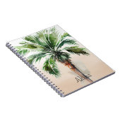 Tropische palmboom Ombre Notitieboek (Rechterzijde)