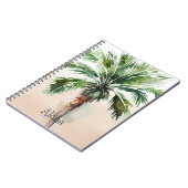 Tropische palmboom Ombre Notitieboek (Linkerzijde)