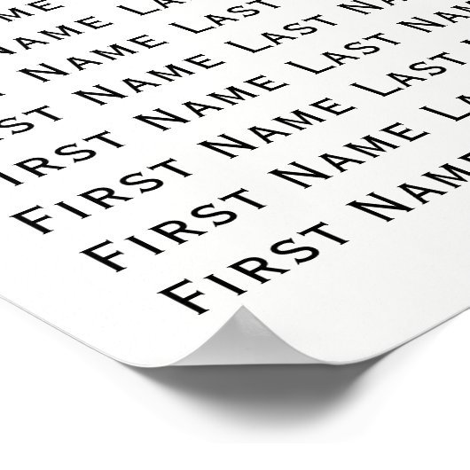 Tropische palmboom rustieke bruiloft zitgrafiek poster (Hoek)