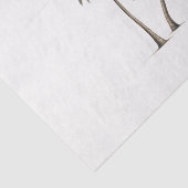 Tropische palmboom rustieke kustbruiloft tissuepapier (Detail)