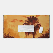 Tropische palmboom Sunset Desk Mat (Keyboard & Muis)