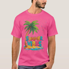 Tropische palmboom t-shirt